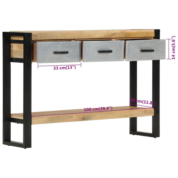 Konsolentisch Mango Massivholz 110cm