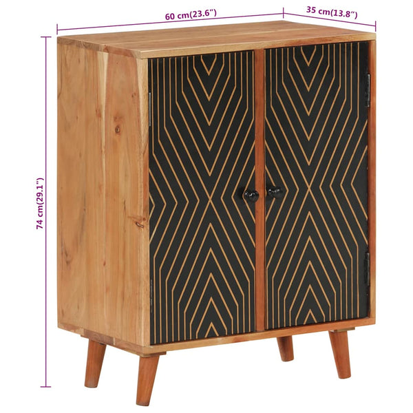 Akazie Sideboard 60 cm Massivholz