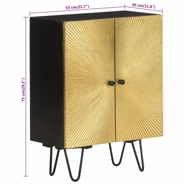vidaXL Buffet 55x30x75 cm Bois de manguier massif