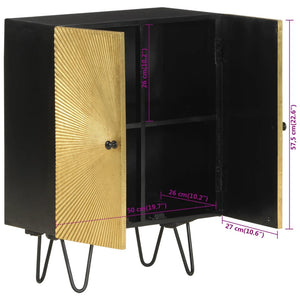 vidaXL Buffet 55x30x75 cm Bois de manguier massif
