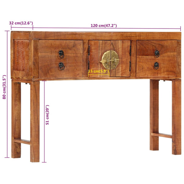 Konsolentisch Akazie 120 cm Massivholz