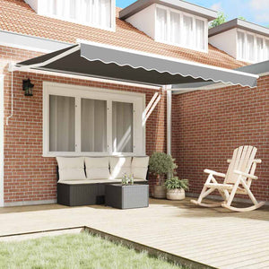 Ausziehbarer Sonnenschirm Weiß 350x250cm