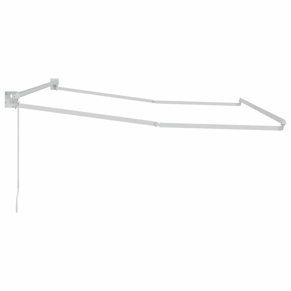Ausziehbarer Sonnenschirm Weiß 350x250cm