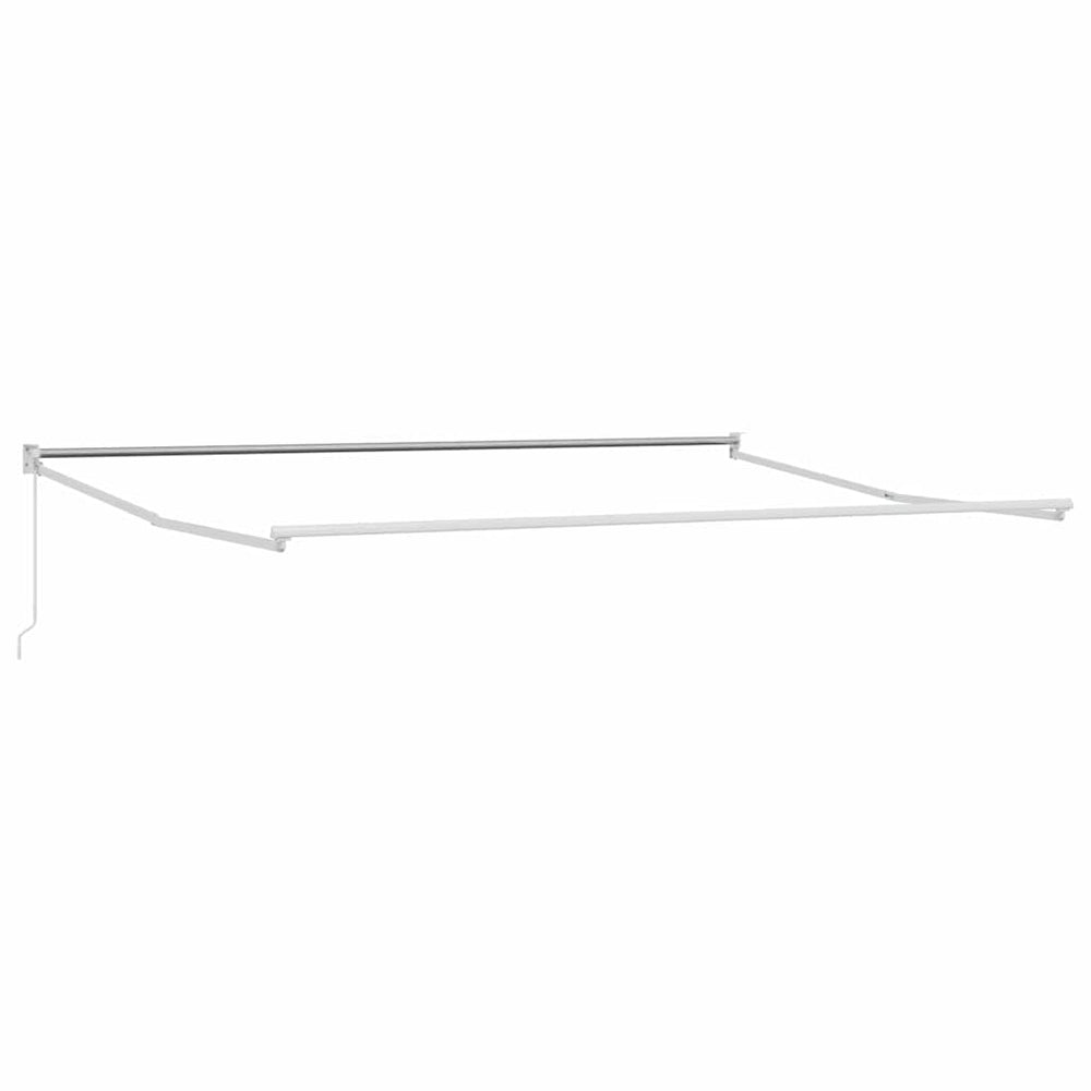Ausziehbarer Sonnenschirm 400x300 cm, Weiß