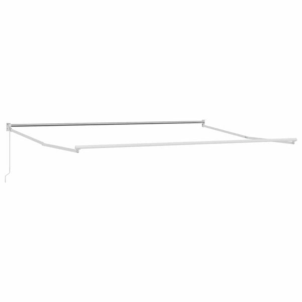 Ausziehbarer Sonnenschirm 400x300 cm, Weiß