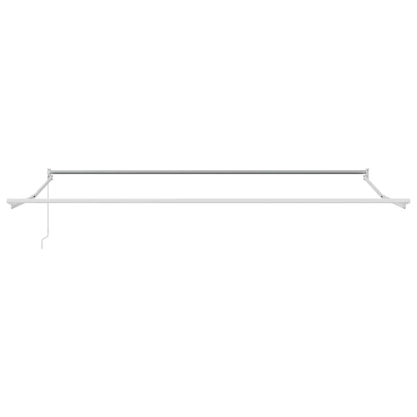 vidaXL Cadre de parasol rétractable Blanc 450 x 300 cm Aluminium