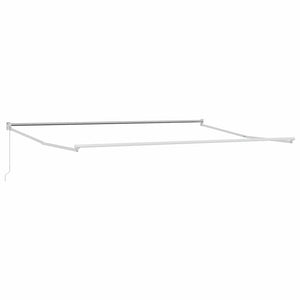 Ausziehbarer Sonnenschirm 500x300 cm, Weiß