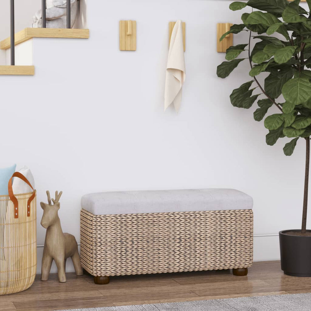 Sitzbänke mit Stauraum Grau 2er Set