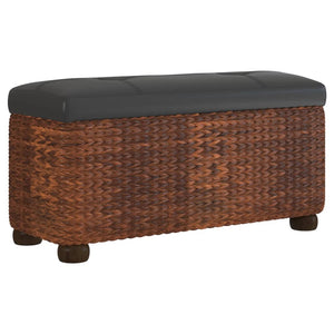 vidaXL Bancs de rangement avec coussins marron 2 pcs 69 cm Jonc