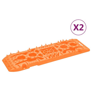 Traktionsmatten, 2 Stk., Orange, 107 cm