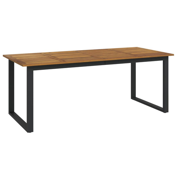 Gartentisch Akazie Massivholz 200x90 cm