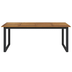 Gartentisch Akazie Massivholz 200x90 cm