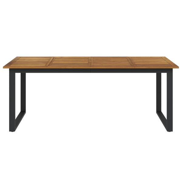 Gartentisch Akazie Massivholz 200x90 cm