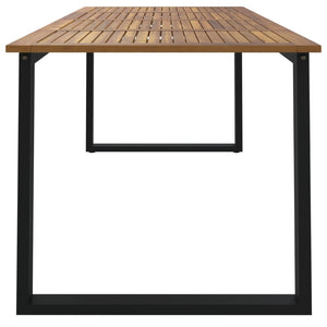 Gartentisch Akazie Massivholz 200x90 cm