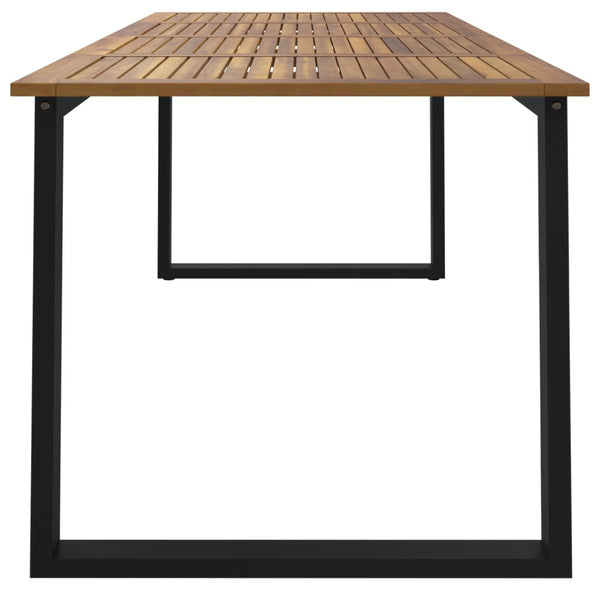 Gartentisch Akazie Massivholz 200x90 cm
