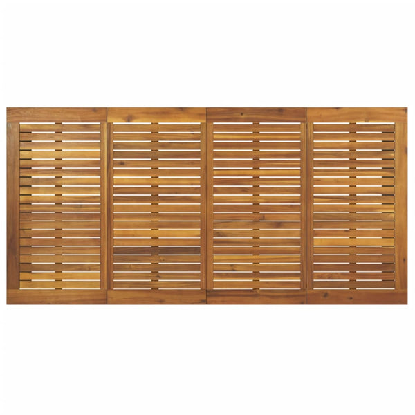 Gartentisch Akazie Massivholz 200x90 cm