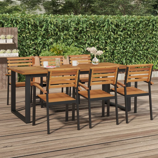 Gartentisch Akazie Massivholz 200x90 cm
