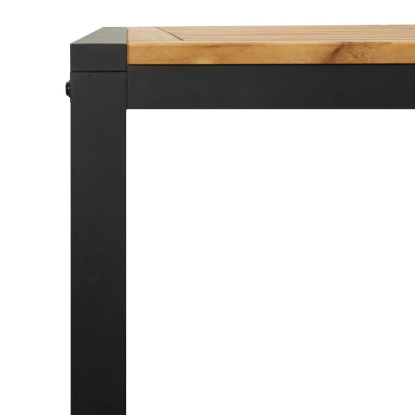 Akazienholz Gartentisch mit U-Beinen