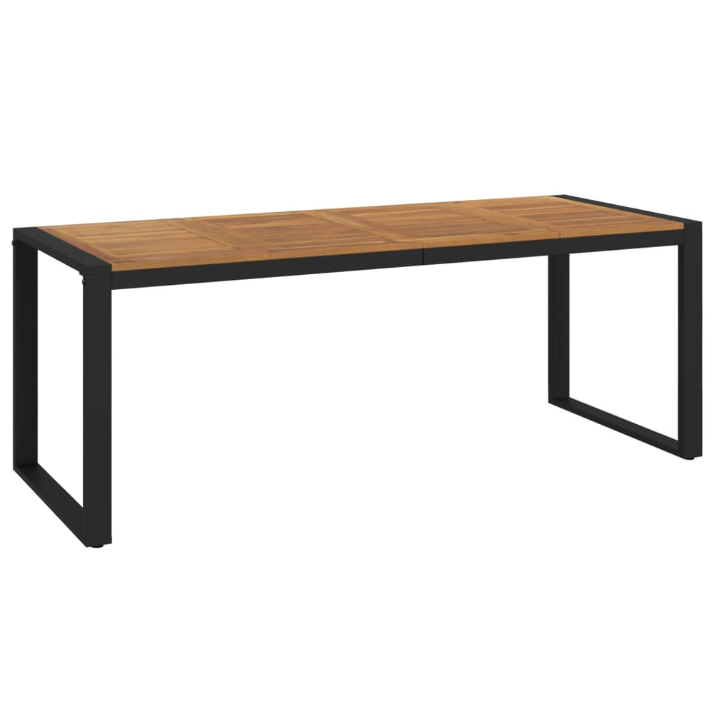 Massivholz Gartentisch Akazie 200x90 cm