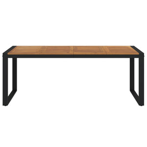 vidaXL Table de jardin avec pieds en U 200x90x75 cm Bois d'acacia massif