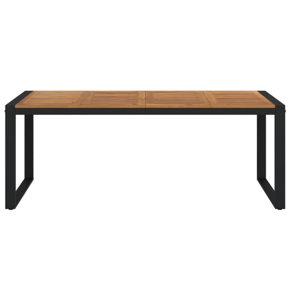 vidaXL Table de jardin avec pieds en U 200x90x75 cm Bois d'acacia massif
