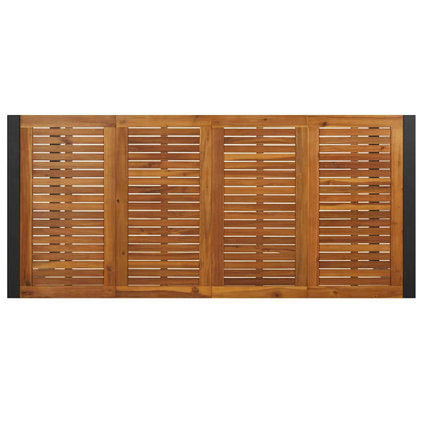 vidaXL Table de jardin avec pieds en U 200x90x75 cm Bois d'acacia massif