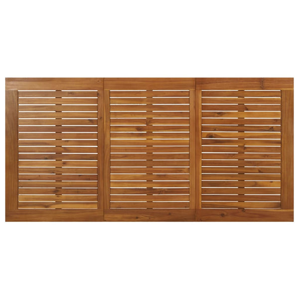 vidaXL Table de jardin avec pieds en épingle à cheveux 160x80x75 cm Bois d'acacia massif
