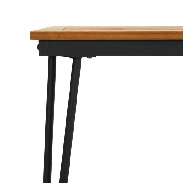 vidaXL Table de jardin avec pieds en épingle à cheveux 160x80x75 cm Bois d'acacia massif