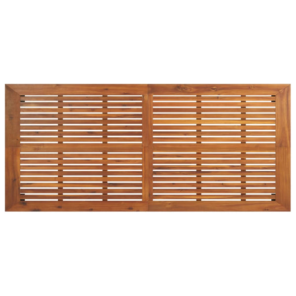 Gartentisch 200x100x75 cm Massivholz Akazie