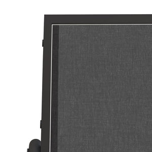 vidaXL Banc à bascule de jardin Noir 120,5x76x86,5 cm textilène et acier