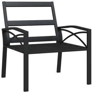 Gartenstühle mit Grauen Kissen, 2er Set