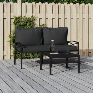 Gartenstühle mit Kissen, 2er Set