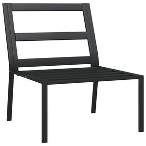 Gartenstühle mit grauen Kissen, 2er Set