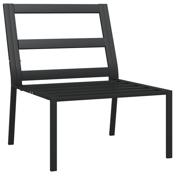 Gartenstühle mit grauen Kissen, 2er Set