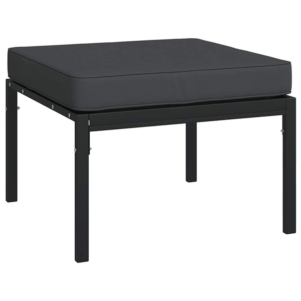 Gartenhocker mit Kissen, 2er Set