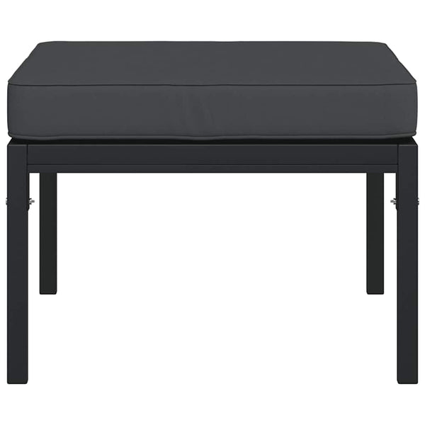 Gartenhocker mit Kissen, 2er Set