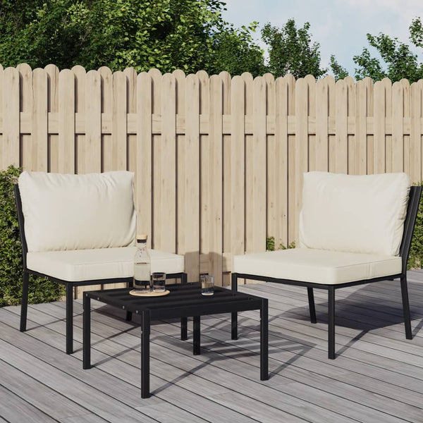 Gartenstühle mit Sandfarbigen Kissen, 2er Set