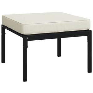 Gartenhocker 2er Set Sandfarben 60x60x35 cm