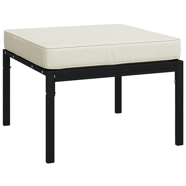 Gartenhocker 2er Set Sandfarben 60x60x35 cm