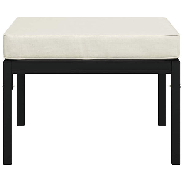 Gartenhocker 2er Set Sandfarben 60x60x35 cm