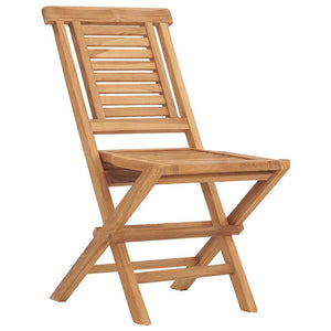 Klappbare Gartenstühle 2er Set Teakholz