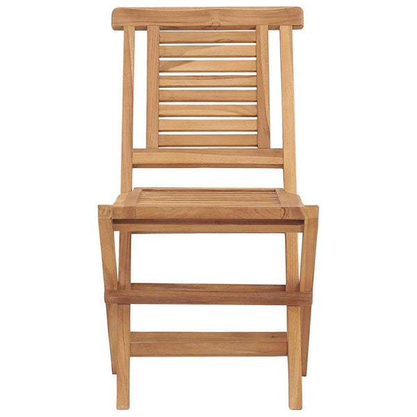 Klappbare Gartenstühle 2er Set Teakholz