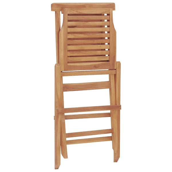 Klappbare Gartenstühle 2er Set Teakholz