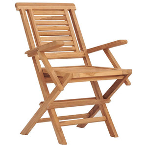 Klappbare Gartenstühle 2er Set Teakholz