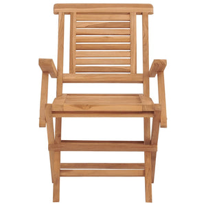 Klappbare Gartenstühle 2er Set Teakholz