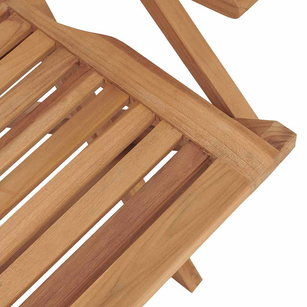 Klappbare Gartenstühle 2er Set Teakholz