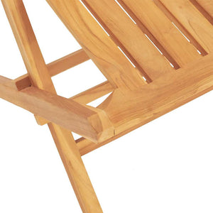Klappbare Teak Gartenstühle, 2er Set