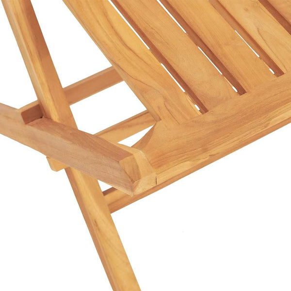 Klappbare Teak Gartenstühle, 2er Set