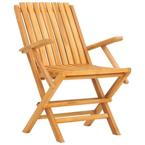 Klappbare Gartenstühle 2er Set Teakholz