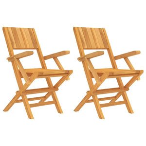 Klappbare Teak Gartenstühle 2er Set